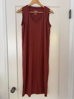 Wool& Milena V neck midi shift dress